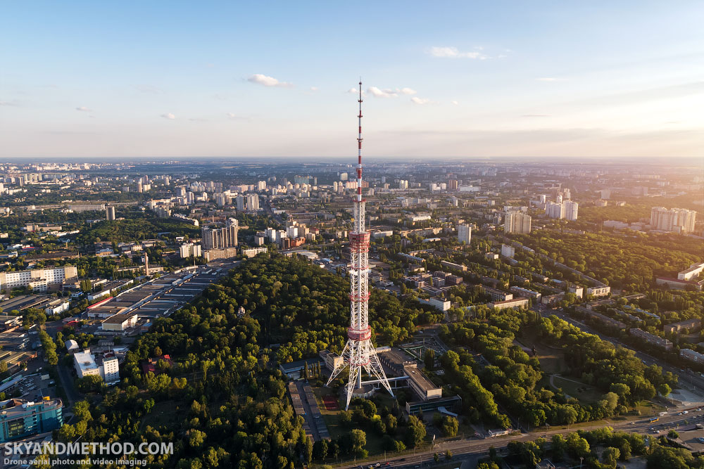 Киевская телевышка с высоты